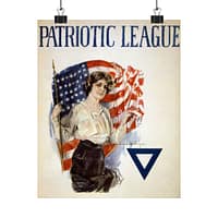 9438280173574041253_2048.jpeg Patriotic League - Howard Chandler Christy (1918) - Patriotic WWI Poster Print