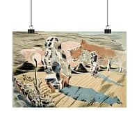 15937817523726655785_2048.jpeg Avebury, Landscape of the Megaliths - Paul Nash (1937) - Vintage Lithograph Poster Print