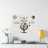 2348108300017483567_2048.jpeg Astronomical Spheres, Charts and Diagrams - Johann Georg Heck (1849) - Vintage Lithograph Poster Print