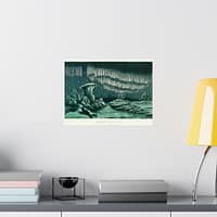 2426624469360890716_2048.jpeg Aurora Borealis in High Latitudes - William MacKenzie’s National Encyclopedia (1891) - Vintage Lithograph Poster Print