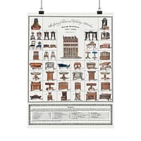 7743304866873673037_2048.jpeg Furniture Broadside - Joseph Meeks & Sons (1833) - Vintage Lithograph Poster Print