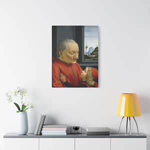 13330207230165286974_2048-1.jpeg An Old Man and His Grandson – Domenico Ghirlandaio (c. 1490) – Renaissance Canvas Print
