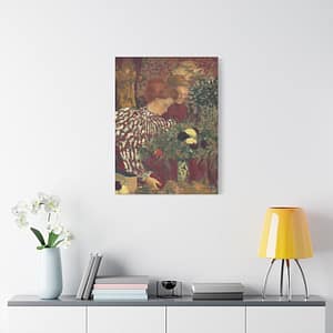 13397264515293764574_2048-1.jpeg Woman in a Striped Dress – Edouard Vuillard (1895) – Impressionist Canvas Print