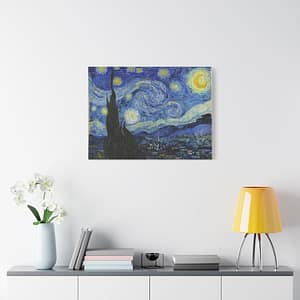 13449155261614607252_2048-1.jpeg The Starry Night – Vincent van Gogh (1889) – Impressionist Canvas Print