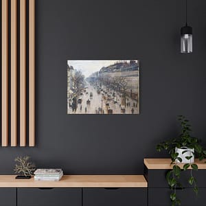 4063839819709894357_2048-1.jpeg Boulevard Montmartre on a Winter Morning – Camille Pissarro (1897) – Impressionist Canvas Print