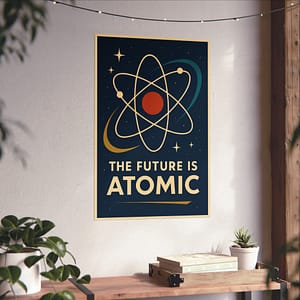 4808724611577437730_2048-1.jpeg The Future Is Atomic – LUNE Original – Space Age Poster Print