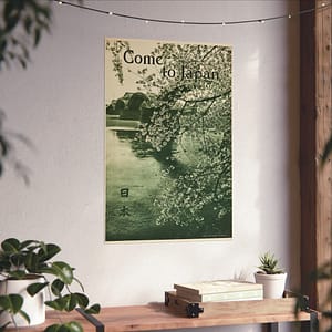 4969052089490343394_2048-1.jpeg Come to Japan – Japanese Government Railways (c. 1936) – Vintage Travel Poster Print