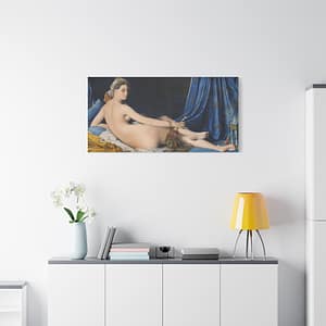 5354004598053684408_2048-1.jpeg La Grande Odalisque – Jean-Auguste-Dominique Ingres (1814) – Classical Canvas Print