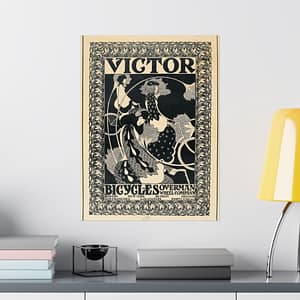 7027065197087056066_2048-1.jpeg Victor Bicycles ad – William Henry Bradley (c. 1896) – Art Nouveau Poster Print