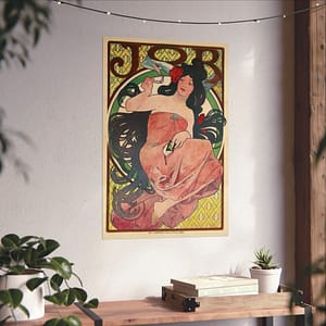 7050810503875438021_2048-1.jpeg Job Cigarettes ad – Alphonse Mucha (1894) – Art Nouveau Poster Print
