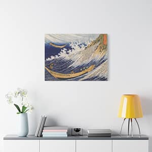 7575108757858490659_2048.jpeg Choshi in Shimosa Province - Katsushika Hokusai (1833) - Japanese Woodblock Canvas Print