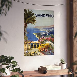 8351969580753455234_2048-1.jpeg Sanremo, Italy – ENIT Italian National Tourist Board (c. 1920) – Vintage Travel Poster Print