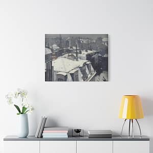 8948377805335601174_2048-1.jpeg Vue de toits (Effet de neige) – Gustave Caillebotte (c. 1878-79) – Impressionist Canvas Print