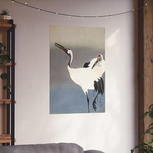9105674014485511717_2048-1.jpeg Two Cranes – Ohara Koson (c. 1910) – Japanese Woodblock Poster Print