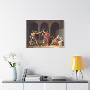 9919905721672184516_2048-1.jpeg Oath of the Horatii – Jacques-Louis David (1784) – Classical Canvas Print