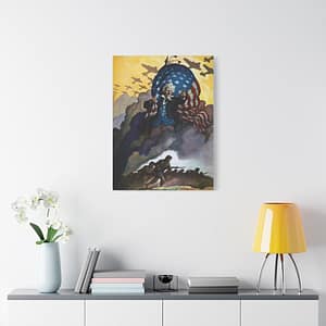 16579560568915152585_2048.jpeg Buy War Bonds - Newell Convers Wyeth (1942) - Patriotic WWII Canvas Print