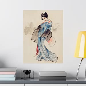 17106916087272137099_2048.jpeg Woman Holding a Fan - Katsushika Hokusai (1830) - Japanese Woodblock Poster Print