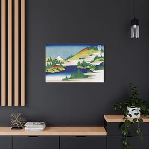 8135825857349568250_2048.jpeg The Lake at Hakone in Sagami Province - Katsushika Hokusai (c. 1830) - Japanese Woodblock Canvas Print