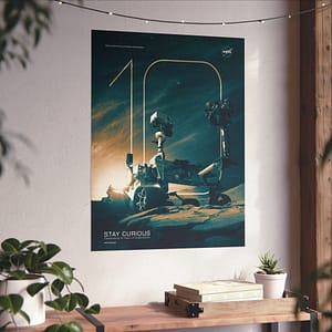 17700526421220469466_2048.jpeg Curiosity Rover - Celebrating 10 Years of Exploration - NASA (2012) - Space Age Poster Print