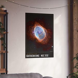 7438417779458013527_2048-1.jpeg Southern Ring Nebula - NIRCam Compass Image - NASA James Webb Space Telescope - Space Age Poster Print