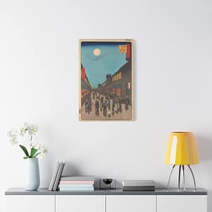 10481492186072257767_2048.jpeg Night View of Saruwaka-machi (Saruwaka-machi Yoru no Kei) - Utagawa Hiroshige (1856) - Japanese Woodblock Canvas Print