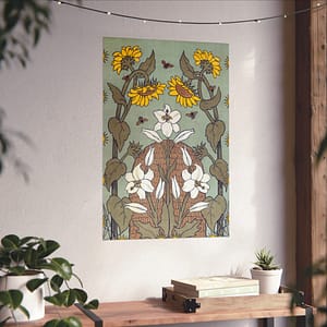 11311190941652989728_2048.jpeg Bees and Beehive – Suze Fokker (1898) – Art Nouveau Poster Print