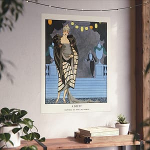 11867762209931651169_2048.jpeg Adieu! Manteau du soir, de Worth - George Barbier (1921) - Art Deco Poster Print