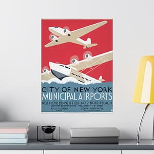 1228126243594558241_2048.jpeg City of New York Municipal Airports – Works Progress Administration (c. 1937) – Vintage Travel Poster Print