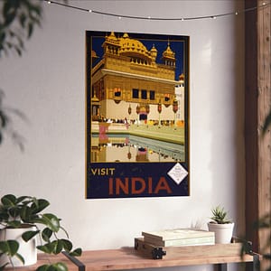 13036787476325728859_2048.jpeg Visit India – India State Railways Bureau (c. 1935) – Vintage Travel Poster Print