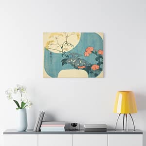 13929251013697974344_2048.jpeg Morning Glories, Pinks, and Maiden Flower - Utagawa Hiroshige (c. 1830-1844) - Japanese Woodblock Canvas Print