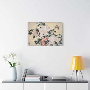 1463796787582863917_2048.jpeg Peonies and Butterfly – Katsushika Hokusai (c. 1833-34) – Japanese Woodblock Canvas Print