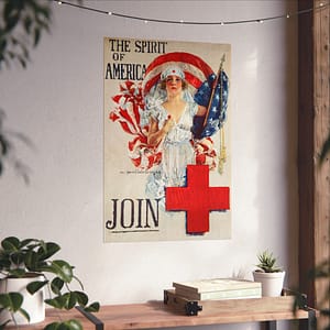 14876750731583882378_2048.jpeg The Spirit of America - Join - Howard Chandler Christy (1919) - Patriotic Poster Print