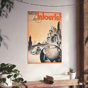 1508440583696991356_2048.jpeg UdSSR – Intourist (1935) – Vintage Travel Poster Print
