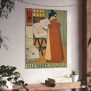 16077363034134798926_2048.jpeg N. Lembrée, Encadrements – Théo Van Rysselberghe (1897) – Art Nouveau Poster Print