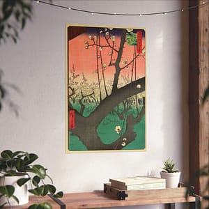 16404953212103257532_2048.jpeg Plum Park in Kameido β Utagawa Hiroshige (1857) β Japanese Woodblock Poster Print