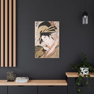 1756212709755490895_2048.jpeg The Courtesan Hanaogi of the Ogiya – Ichirakutei Eisui (c. 1798) – Japanese Woodblock Canvas Print
