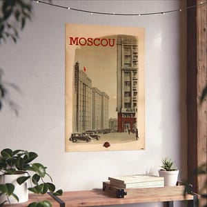 1860803030982919335_2048.jpeg Moscou (Moscow) – Intourist (1936) – Vintage Travel Poster Print