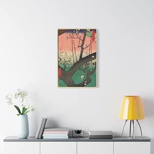 1891597391628585029_2048.jpeg Plum Park in Kameido β Utagawa Hiroshige (1857) β Japanese Woodblock Canvas Print