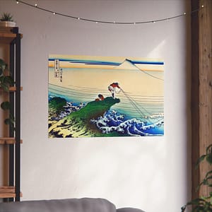 4247012747215103943_2048.jpeg Kajikazawa in Kai Province - Katsushika Hokusai (c. 1830) - Japanese Woodblock Poster Print