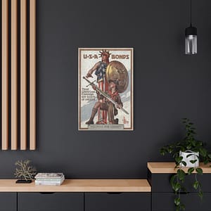 5616057766285224803_2048.jpeg Weapons for Liberty - U.S.A. bonds - J.C. Leyendecker (c. 1918) - Patriotic WWI Canvas Print