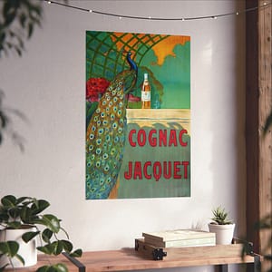 6807116689936965326_2048.jpeg Cognac Jacquet Peacock – Camille Bouchet – Art Nouveau Poster Print
