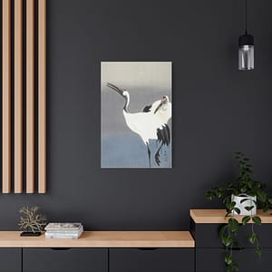 7001974139793514503_2048.jpeg Two Cranes – Ohara Koson (c. 1910) – Japanese Woodblock Canvas Print