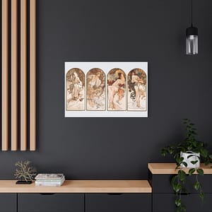 7323052303127891338_2048.jpeg The Seasons - Alphonse Mucha (1897) - Art Nouveau Canvas Print