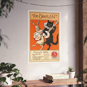 8533330020802403203_2048.jpeg The Black Cat, March - Nelly Littlehale Murphy (1896) - Vintage Art Poster Print