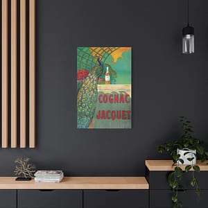 8558562751520580754_2048.jpeg Cognac Jacquet Peacock – Camille Bouchet – Art Nouveau Canvas Print