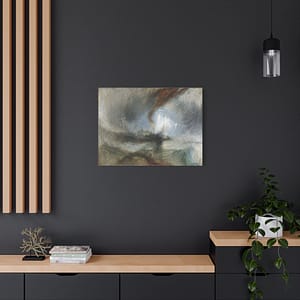 10019514802813553800_2048.jpeg Snow Storm - Steam-Boat off a Harbour's Mouth - J.M.W. Turner (1842) - Romantic Canvas Print