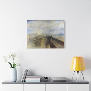10987951417580757492_2048.jpeg Rain, Steam and Speed - The Great Western Railway - J.M.W. Turner (1844) - Romantic Canvas Print