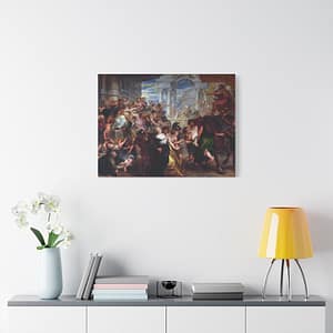 257495092821706687_2048.jpeg The Abduction of the Sabine Women - Peter Paul Rubens (c. 1635-1640) - Classical Canvas Print