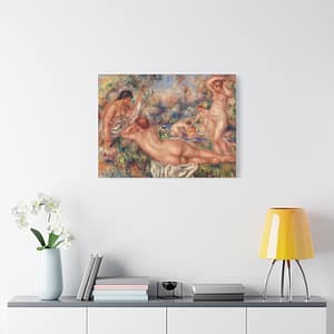 3941876151039091320_2048.jpeg Bathers (Baigneuses) - Pierre-Auguste Renoir (c. 1918) - Impressionist Canvas Print