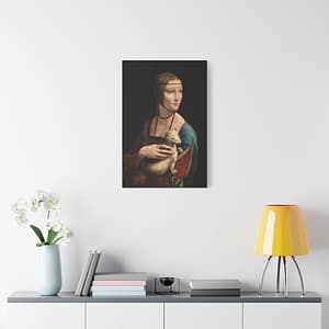 10913525209561373469_2048.jpeg Lady with an Ermine - Leonardo da Vinci (c. 1489-91) - Renaissance Canvas Print